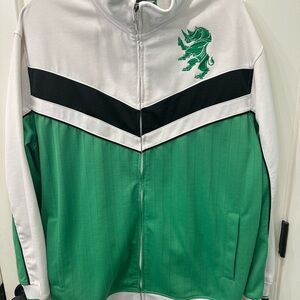 Vintage 90’s Y2K Ecko Unltd Green White Black Track Jacket Retro M